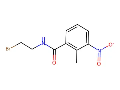 N-(2-bromoethyl)-2-methyl-3-nitrobenzamide structure