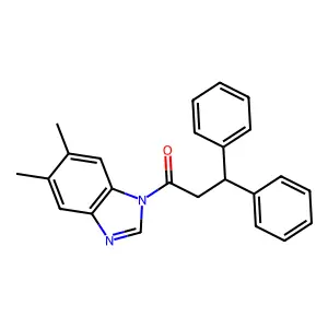 1-(5,6-Dimethylbenzimidazol-1-yl)-3,3-diphenylpropan-1-one structure