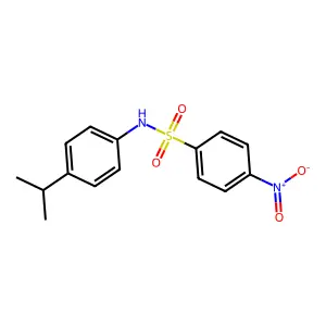 4-nitro-N-(4-propan-2-ylphenyl)benzenesulfonamide structure