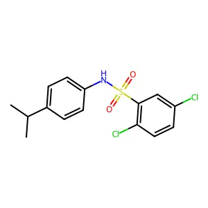 2,5-dichloro-N-(4-isopropylphenyl)benzenesulfonamide structure