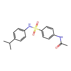 N-(4-(((4-(Isopropyl)phenyl)amino)sulfonyl)phenyl)ethanamide structure