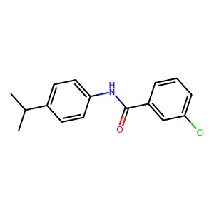 3-chloro-N-(4-propan-2-ylphenyl)benzamide structure