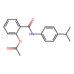 [2-[(4-Propan-2-ylphenyl)carbamoyl]phenyl] acetate structure