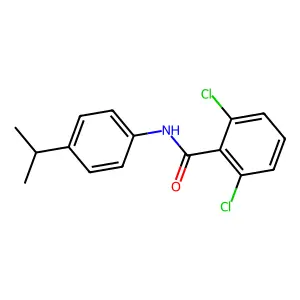 2,6-dichloro-N-(4-propan-2-ylphenyl)benzamide structure