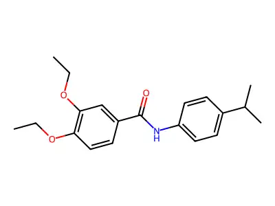 3,4-diethoxy-N-(4-isopropylphenyl)benzamide structure