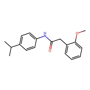 2-(2-methoxyphenyl)-N-(4-propan-2-ylphenyl)acetamide structure