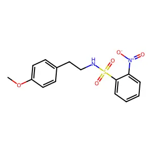 N-[2-(4-methoxyphenyl)ethyl]-2-nitrobenzenesulfonamide structure