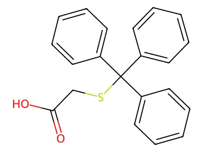2-(Tritylthio)acetic acid structure