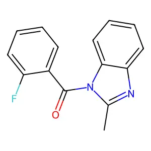 (2-fluorophenyl)(2-methyl-1H-benzimidazol-1-yl)methanone structure