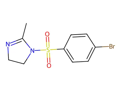 1-(4-Bromophenyl)sulfonyl-2-methyl-4,5-dihydroimidazole structure