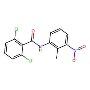 2,6-dichloro-N-(2-methyl-3-nitrophenyl)benzamide structure