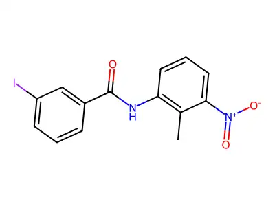 3-iodo-N-(2-methyl-3-nitrophenyl)benzamide structure