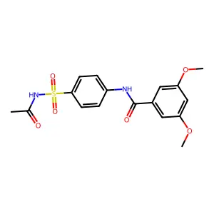 N-{4-[(acetylamino)sulfonyl]phenyl}-3,5-dimethoxybenzamide structure
