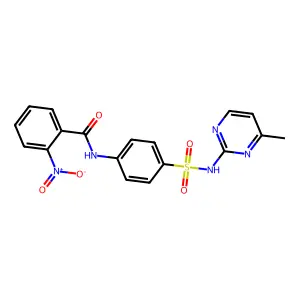N-{4-[(4-methylpyrimidin-2-yl)sulfamoyl]phenyl}-2-nitrobenzamide structure