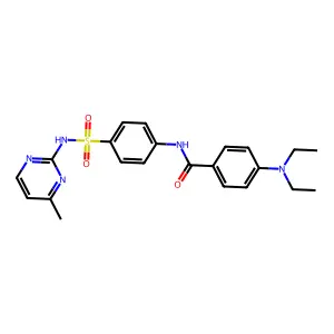 4-(Diethylamino)-N-{4-[(4-methylpyrimidin-2-YL)sulfamoyl]phenyl}benzamide structure