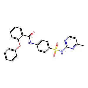 N-{4-[(4-methylpyrimidin-2-yl)sulfamoyl]phenyl}-2-phenoxybenzamide structure
