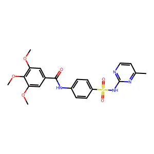 3,4,5-trimethoxy-N-{4-[(4-methylpyrimidin-2-yl)sulfamoyl]phenyl}benzamide structure
