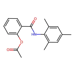 2-[(2,4,6-Trimethylphenyl)carbamoyl]phenyl acetate structure