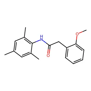 2-(2-methoxyphenyl)-N-(2,4,6-trimethylphenyl)acetamide structure