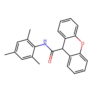 N-mesityl-9H-xanthene-9-carboxamide structure
