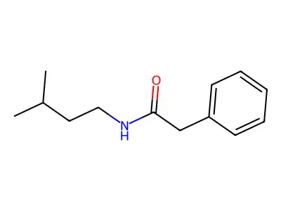 N-(3-methylbutyl)-2-phenylacetamide structure