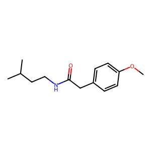 2-(4-methoxyphenyl)-N-(3-methylbutyl)acetamide structure