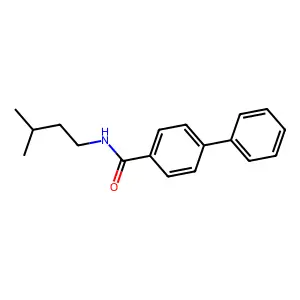 N-isopentyl[1,1'-biphenyl]-4-carboxamide structure