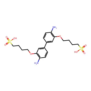 3,3   -Bis(4-sulfobutoxy)benzidine structure