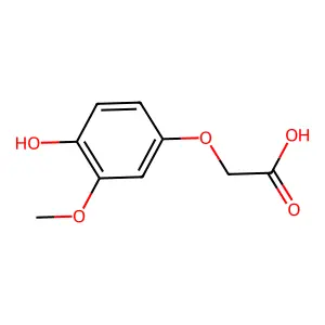 2-(4-Hydroxy-3-methoxyphenoxy)acetic acid structure