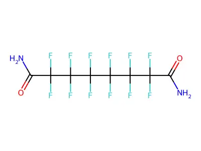 2,2,3,3,4,4,5,5,6,6,7,7-Dodecafluoro-octanedioic acid diamide structure