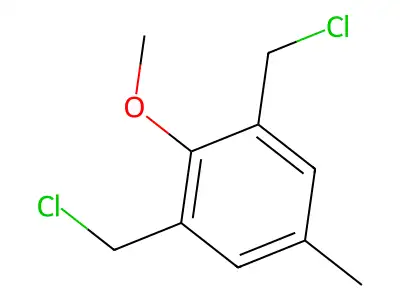 1,3-Bis-chloromethyl-2-methoxy-5-methyl-benzene structure