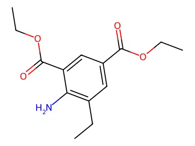 4-Amino-5-ethyl-isophthalic acid diethyl ester structure