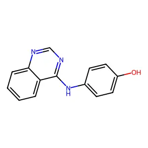 4-(Quinazolin-4-ylamino)-phenol structure