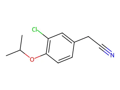 3-Chloro-4-isopropoxyphenylacetonitrile structure