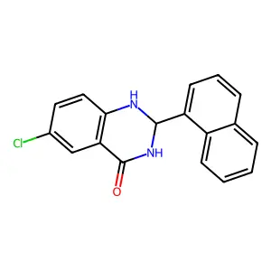 6-chloro-2-(naphthalen-1-yl)-2,3-dihydroquinazolin-4(1H)-one structure