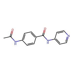 4-acetamido-N-pyridin-4-ylbenzamide structure