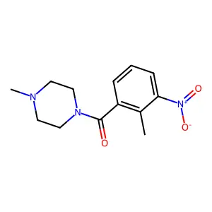 (2-Methyl-3-nitrophenyl)-(4-methylpiperazin-1-yl)methanone structure