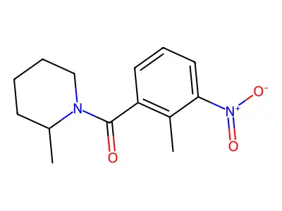 (2-Methyl-3-nitrophenyl)(2-methylpiperidin-1-yl)methanone structure