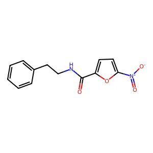 5-硝基-N-(2-苯乙基)呋喃-2-甲酰胺 structure