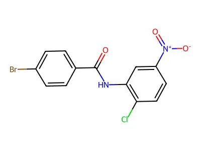 4-bromo-N-(2-chloro-5-nitrophenyl)benzamide structure