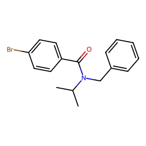 N-benzyl-4-bromo-N-isopropylbenzamide structure