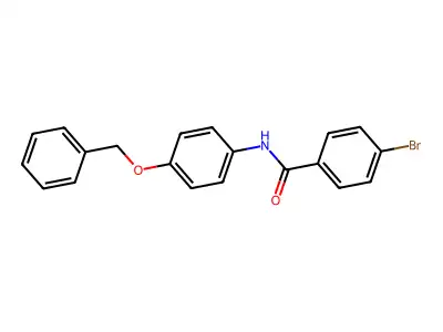 N-[4-(benzyloxy)phenyl]-4-bromobenzamide structure
