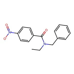 N-benzyl-N-ethyl-4-nitrobenzamide structure