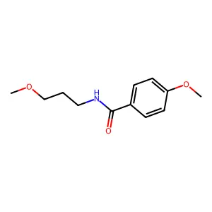 4-methoxy-N-(3-methoxypropyl)benzamide structure