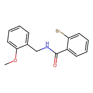 2-bromo-N-[(2-methoxyphenyl)methyl]benzamide structure