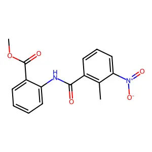 Methyl 2-[(2-methyl-3-nitrobenzoyl)amino]benzoate structure