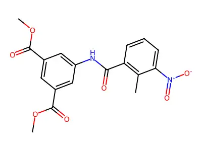Dimethyl 5-((2-methyl-3-nitrobenzoyl)amino)isophthalate structure