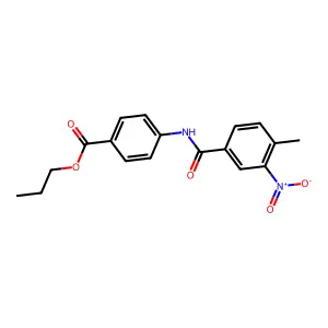Propyl 4-[(4-methyl-3-nitrobenzoyl)amino]benzoate structure