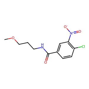 4-chloro-N-(3-methoxypropyl)-3-nitrobenzamide structure
