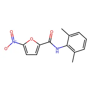 N-(2,6-dimethylphenyl)-5-nitro-2-furamide structure